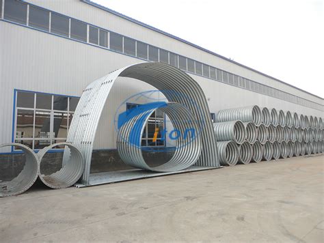 Horseshoe Shape Metal Pipe Arch Corrugated Steel Pipe Arch Hengshui
