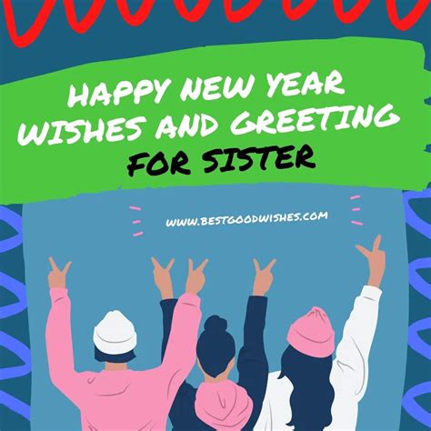 Happy New Year Wishes And Greeting Messages For Sister Happy New Year