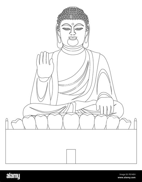 Buddha Statue Sitting Position Front Hi Res Stock Photography And