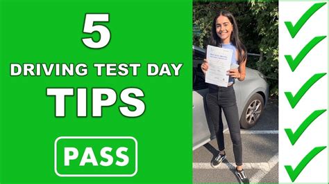 top 5 driving test day tips how to pass your driving test youtube