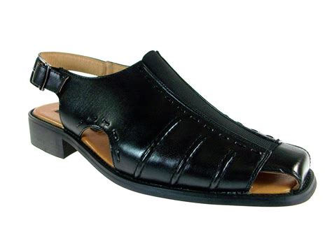 mens closed toe leather dress sandals ~ mens dress sandals