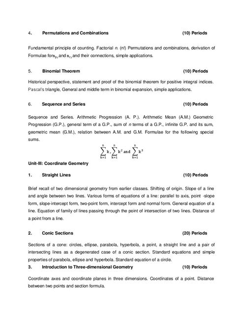 Cbse Syllabus For Class 11 Maths 2021 22 Revised Aglasem Schools