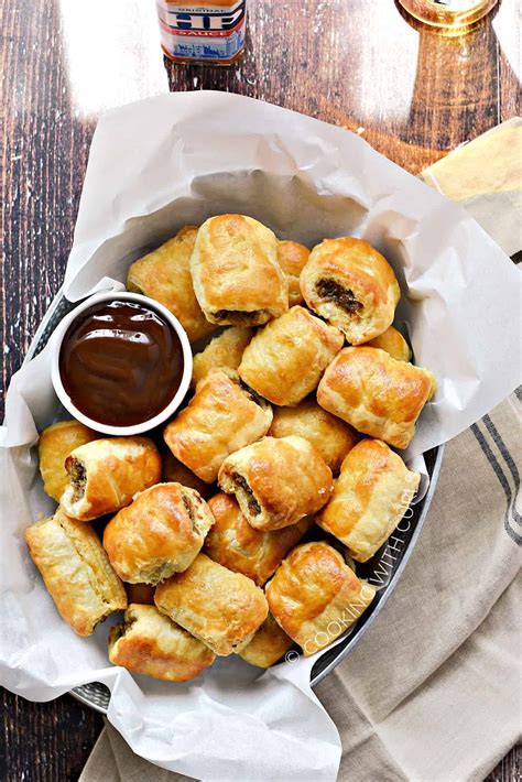 Puff Pastry Sausage Rolls Cooking With Curls