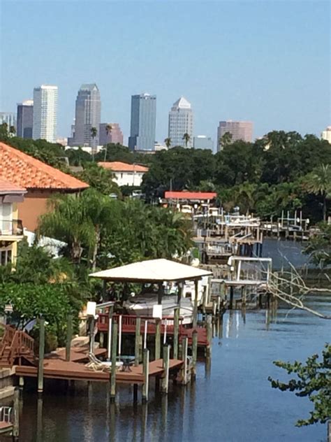 View From Davis Island To Tampa Downtown Tampa Downtown Florida