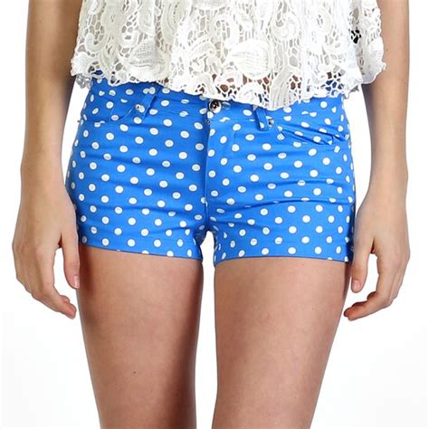 Blue Polka Dot Shorts Too Short For Me But Really Cute Fashion