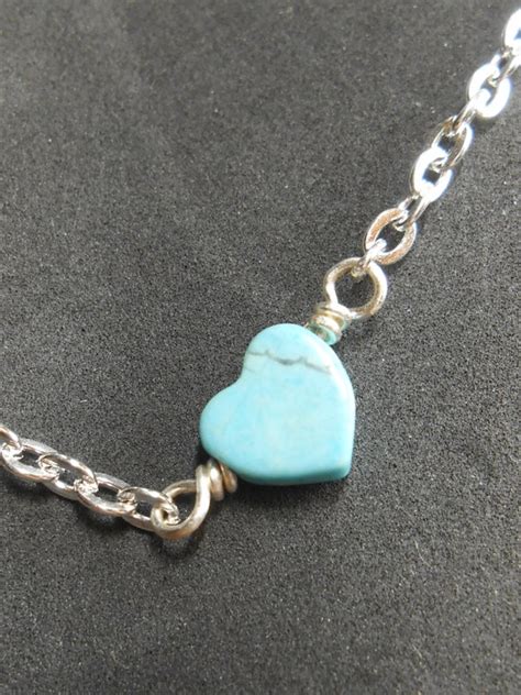Turquoise Heart Bracelet SWEET LOVE