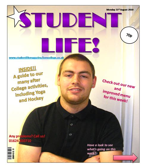 Media Blog: College magazine cover examples For those who qualify, the entries close 30th april 2008.