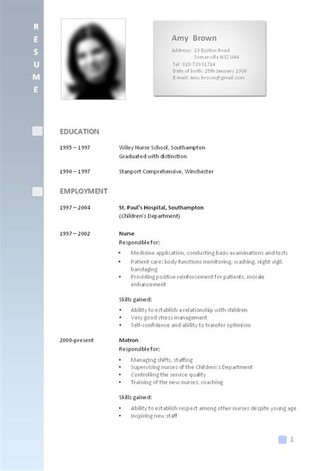 Type of resume and sample, format of cv for job pdf. CV Hazırlamak İçin CV Örnekleri İndir Word PDF - Nedir Ne ...