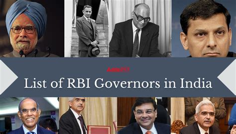 List Of Rbi Governors Of India 1935 To 2023