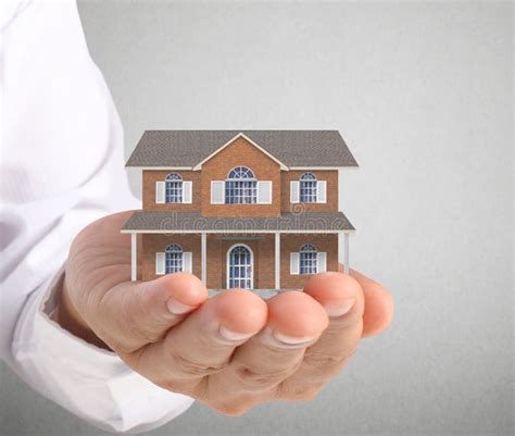 Holding House Representing Home Ownership Stock Photo Image Of