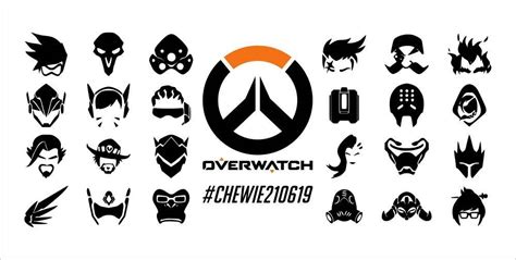 Overwatch Hero Symbols Personalized Vinyl Wall Decalsticker In 2020