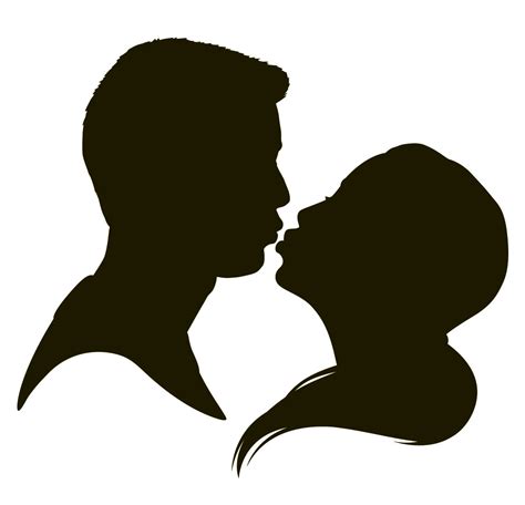 Worldwide shipping available at society6.com. Silhouette Of Two People Kissing - Cliparts.co