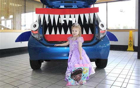 Plus, free selfies with the baby shark character. Princess Sophia liked our Prius shark! | Trunk or treat ...
