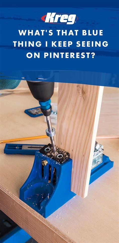 The Easy Way To Build With Wood This Blue Tool A Kreg Jig Is Used To