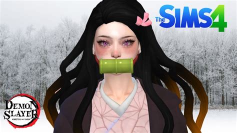 Los Sims 4 Creando A Sim Nezuko Kamado 😈🔥 Download Youtube