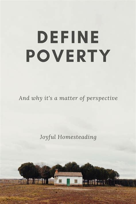 Define Poverty