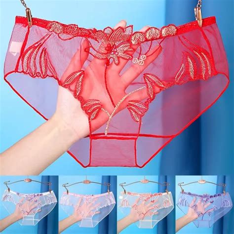 Women Girl Sexy Panties Underwear See Through Lingerie Mesh Briefs