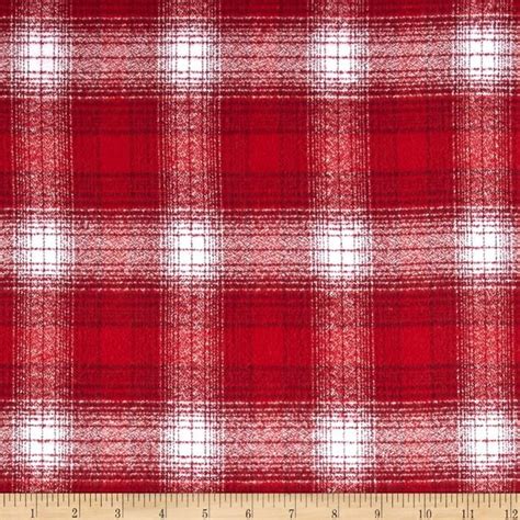 Kaufman Mammoth Flannel Plaid Red From Fabricdotcom Designed For