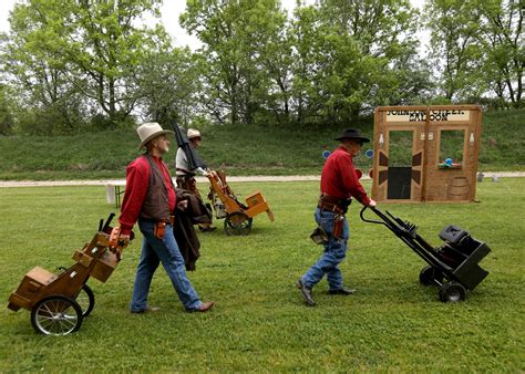 Old Westerns inspire shooting club members to dress up as cowboys