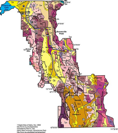 Digital Geology Of Idaho Basin And Range