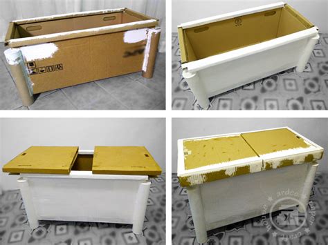 Make certain that the workpiece is secured and that all components of the fixture are securely fastened to the table. Cardboard Coffee Table | ardee's creation