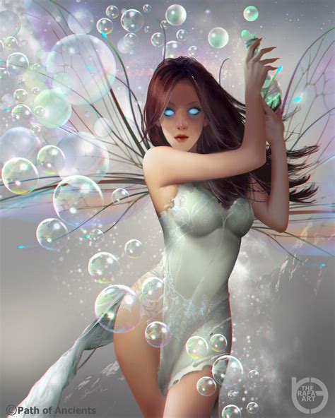 fairy with magic bubbles by therafa on deviantart