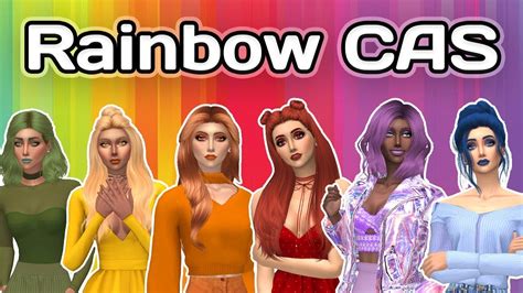 Girls Like You The Sims 4 Create A Sim Rainbow Cas Challenge