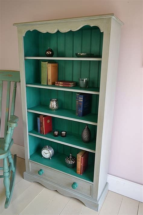 Shabby Chic Bookcase With Drawer Artwork Shabby Chic Shabby Chic