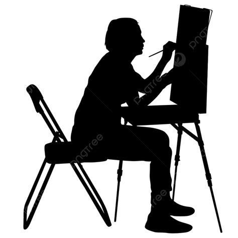 Artist Painter Silhouette Png Images Silhouette Artist Painter Beret