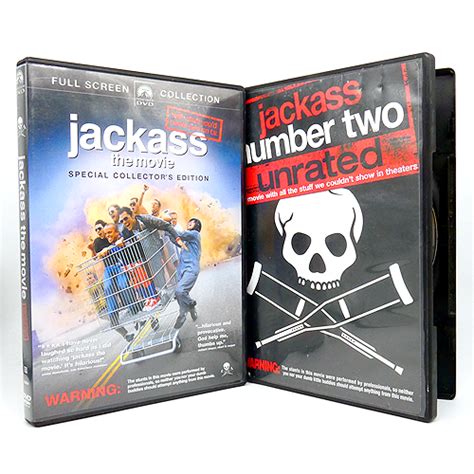 Jackass Dvd Lot The Movie Collectors Edition And Number Two Unrated Ex