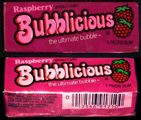 Bubblicious Raspberry Bubblicious Bubblicious Gum Bubble Gum