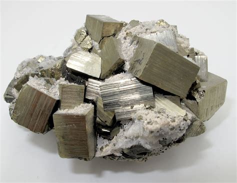 High Luster Pyrite With Quartz Huanzala Mine Huallanca Dos De Mayo