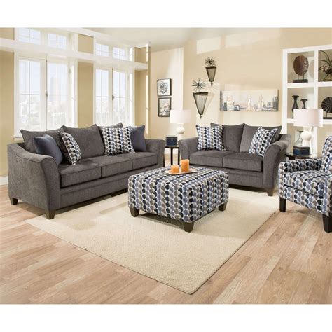 Grey Contemporary Living Room Set Living Room Sets