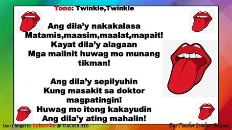 Song For The Tongue Awiting Pambata Dila Youtube