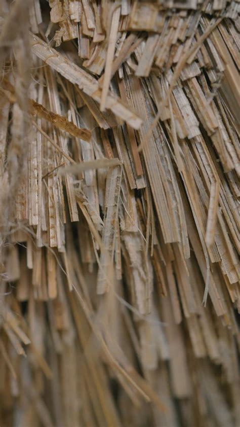 Stacked thin strips of old weathered wood - Free Stock Video - Mixkit