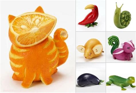 Cutie Fruit And Veg Animals Imgur Food Art Creative Food Art Food