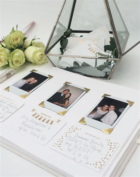 Personalised Wedding Guest Book With Photos Personalised Wedding