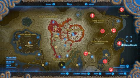 Zelda Breath Of The Wild All Shrine Locations And Maps Breath Of