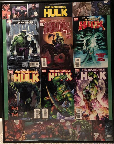 Hulk Framed Comic Book Wall Art Marvel Avengers Bruce Banner Collage Etsy