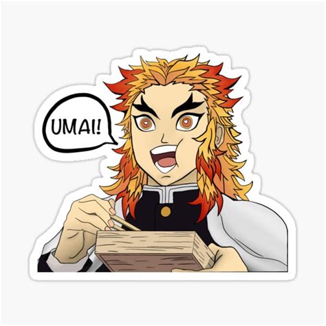 Flame Pillar Umai Glossy Sticker For Sale By Animesaiid Redbubble