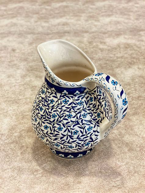 Handmade Turkish Ceramic Pitcher Ceramic Water Jug Turkish Etsy