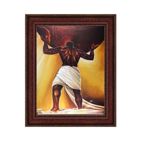 Power Of Man By Kevin Wak Williams Brown Frame The Black Art Depot