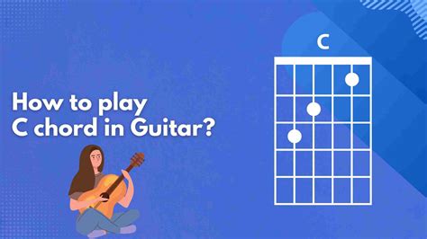 How To Play C Major Chord Or C Chord In Guitar Musicmaster In