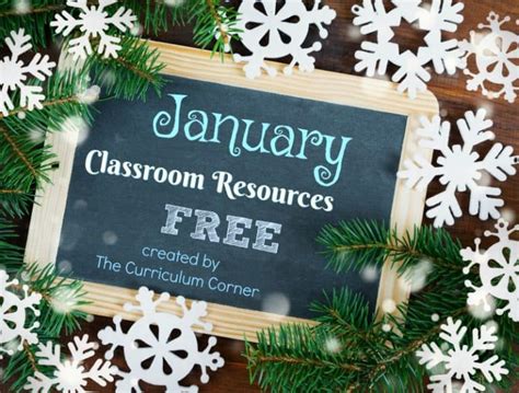 January Resources The Curriculum Corner 123
