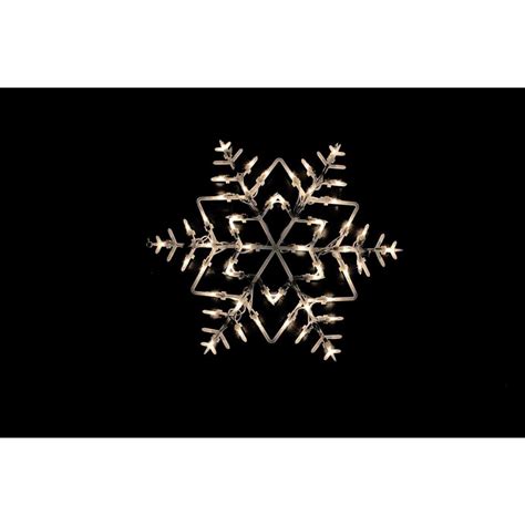 Northlight 15 In Lighted Snowflake Christmas Window Silhouette