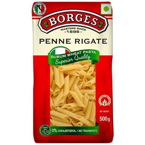 Buy Borges Durum Wheat Pasta Penne Rigate 500 Gm Pouch Online At Best
