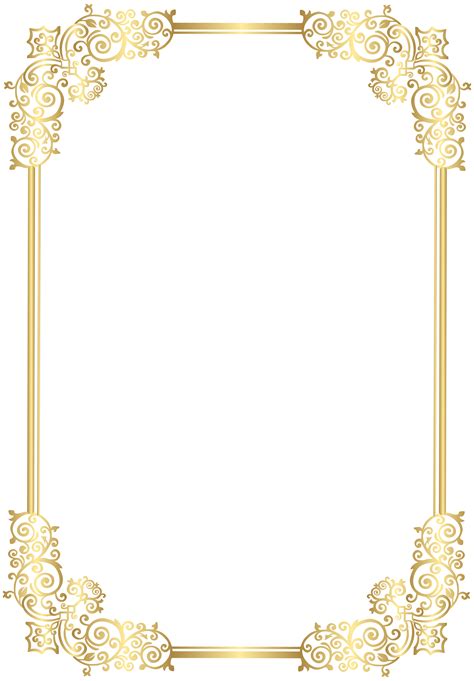 Border Decorative Frame Clip Art Png Image Gallery Yopriceville