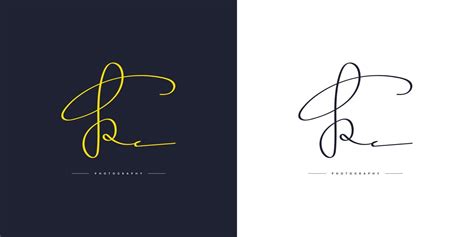 Elegant And Minimalist Letter R Logo Design With Handwriting Style R