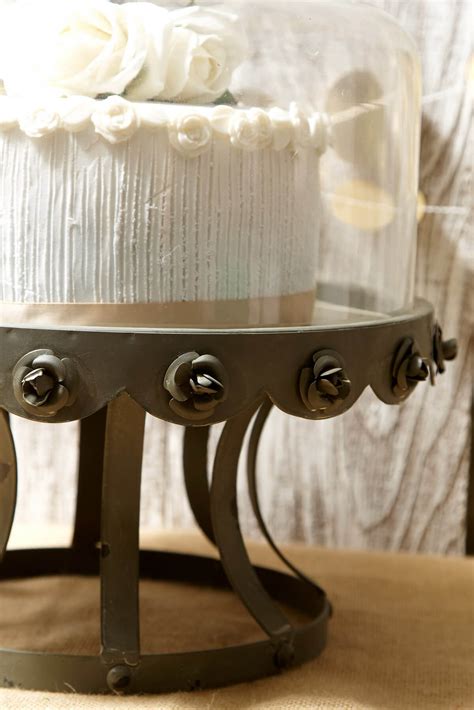 Have a great essence of traditional tastes, making them unique and worth devouring. Glass Dome Covered Zinc Rustic Cake Stand 13in