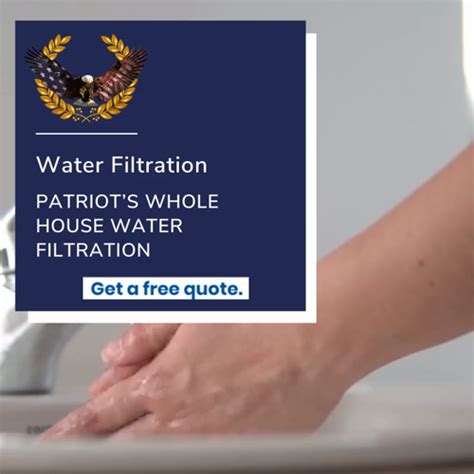 Patriots Whole House Water Filtration Is Coming Soon Enjoy Clean Safe